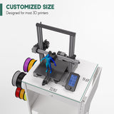 Yumkfoi 3D Printer Stand Table with Filament Storage, Foldable & Mobile 3D Printer Workstation Desk Cart with Filament Spool Holder, 3D Printer Accessories for 3D Printing Studio Home Office Workshop Yumkfoi