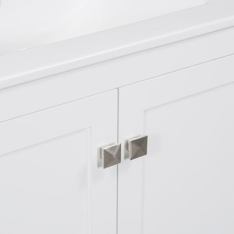 Bathroom Vanity With Single Sink, Combo Cabinet Undermount Sink, Bathroom Storage Cabinet With Two Doors And A Drawer, Soft Closing, Multifunctional Storage, Solid Wood Frame HouseOfZazla
