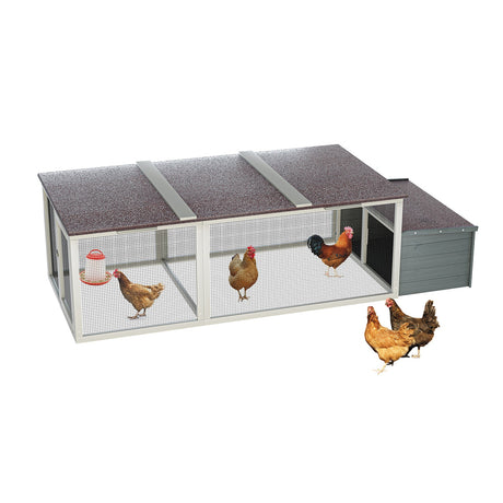 20.93ft² Large Wooden Chicken Coop Outdoor Hen House HouseOfZazla