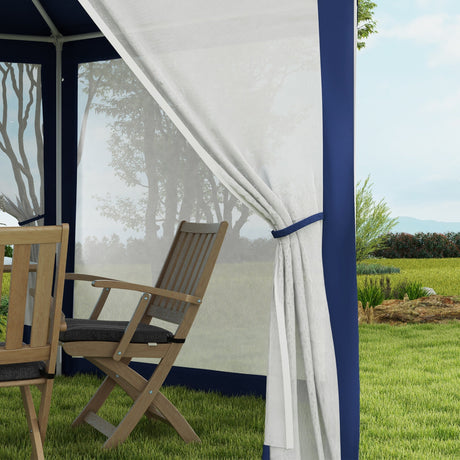Outsunny 13' x 11' Outdoor Party Tent with Protective Mesh Sidewalls HouseOfZazla