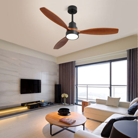 Ceiling Fan With Reversible DC Motor, LED Light & Remote Control HouseOfZazla