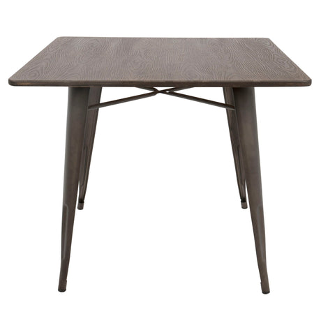Oregon - Industrial / Farmhouse Dining Table - Espresso HouseOfZazla