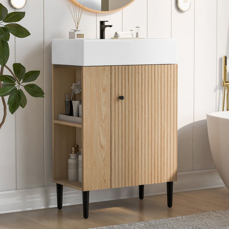 Bathroom Vanity, Combo Cabinet, Bathroom Storage Cabinet, Single Ceramic Sink HouseOfZazla