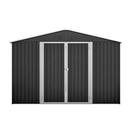 10x10 FT Large Outdoor Metal Storage Shed HouseOfZazla