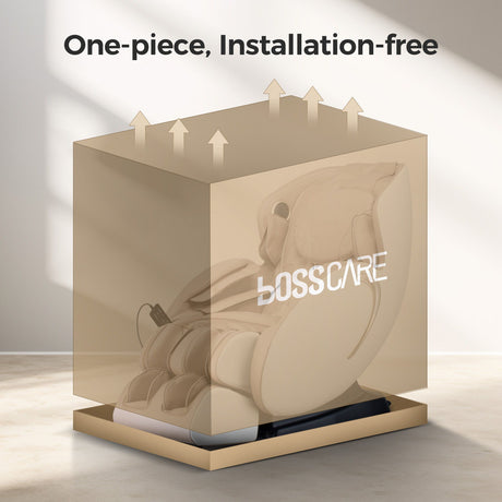 Bosscare - 3D Zero Gravity Massage Chair, Full Body Shiatsu Recliner With App HouseOfZazla