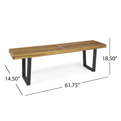 Intrinsic Outdoor Dining Bench With Slat Top HouseOfZazla