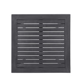 Outdoor Minimalist Acacia Wood Square Bar Table