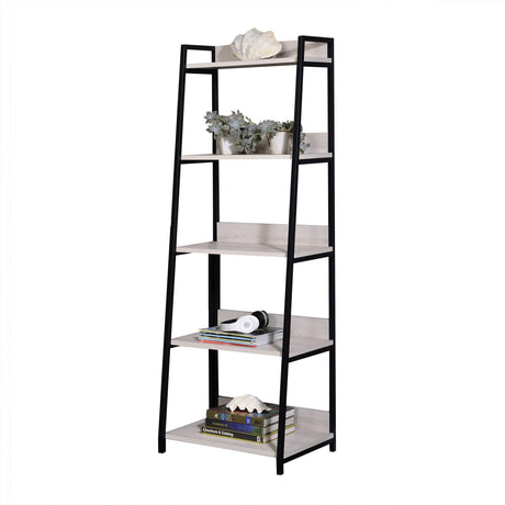 Wendral Natural & Black Finish 24"W Bookshelf HouseOfZazla