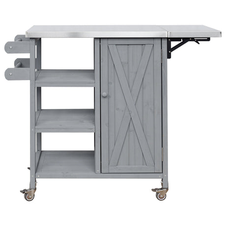 Foldable Outdoor Kitchen Island Patio Kitchen Cart HouseOfZazla