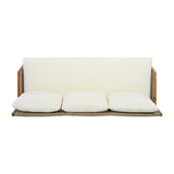 3 Piece Acacia Wood Patio Furniture Set with Coffee Table