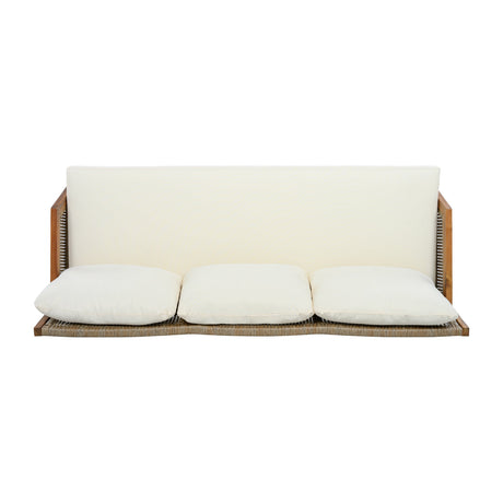 3 Piece Acacia Wood Patio Furniture Set with Coffee Table HouseOfZazla