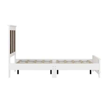 4-Pieces Bedroom Sets, Queen Size Farmhouse Platform Bed with Storage HouseOfZazla
