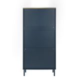 Modern Rattan 3 Door Shoe Rack Cabinet for Entryway