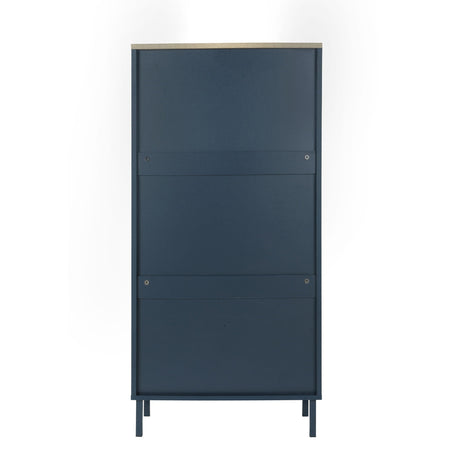 Modern Rattan 3 Door Shoe Rack Cabinet for Entryway HouseOfZazla