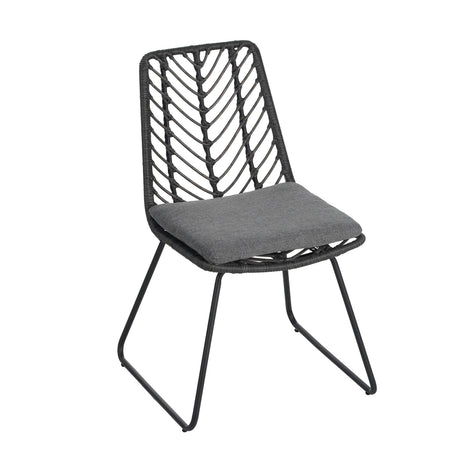 DEJA Chair 2PCS with 2 Cushions, Gray HouseOfZazla