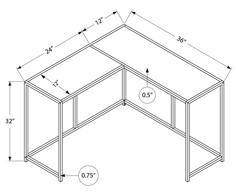 Corner Accent Console Table For Entryway, Unique L-Shaped Design HouseOfZazla