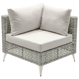 K&K Patio 8-Piece Patio Furniture Set with 43" Fire Pit Table