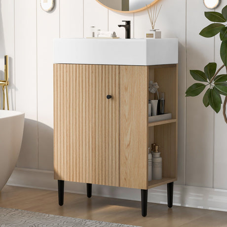 Bathroom Vanity, Combo Cabinet, Bathroom Storage Cabinet, Single Ceramic Sink HouseOfZazla