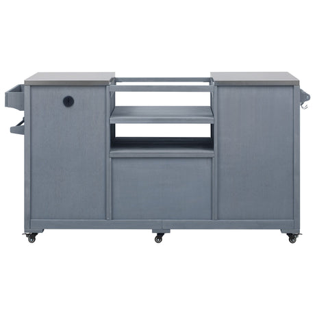 K&K 66.5" Outdoor Kitchen Island for Big Green Egg Grills HouseOfZazla