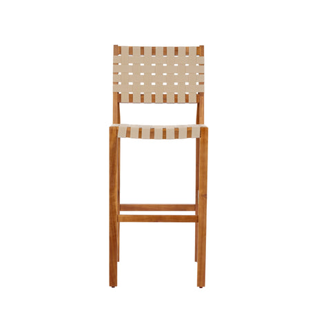 30.5 Inch Seat Height Outdoor Acacia Solid Wood Patio Furniture Set HouseOfZazla