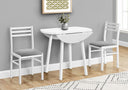3 Pieces Dining Table Set, Small, Drop Leaf, Contemporary & Modern HouseOfZazla