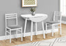 3 Pieces Dining Table Set, Small, Drop Leaf, Contemporary & Modern HouseOfZazla