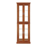 Lighted Curio Cabinet With Adjustable Shelves and Mirrored Back Panel HouseOfZazla