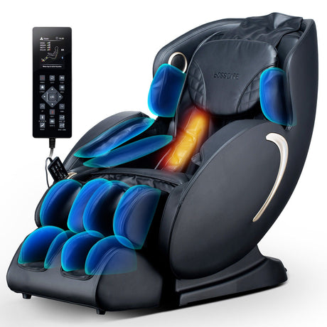 Bosscare - 3D Zero Gravity Massage Chair, Full Body Shiatsu Recliner With App HouseOfZazla