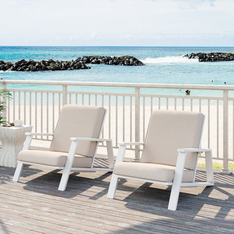 Outdoor Patio Lounge Chair Set of 2 HouseOfZazla