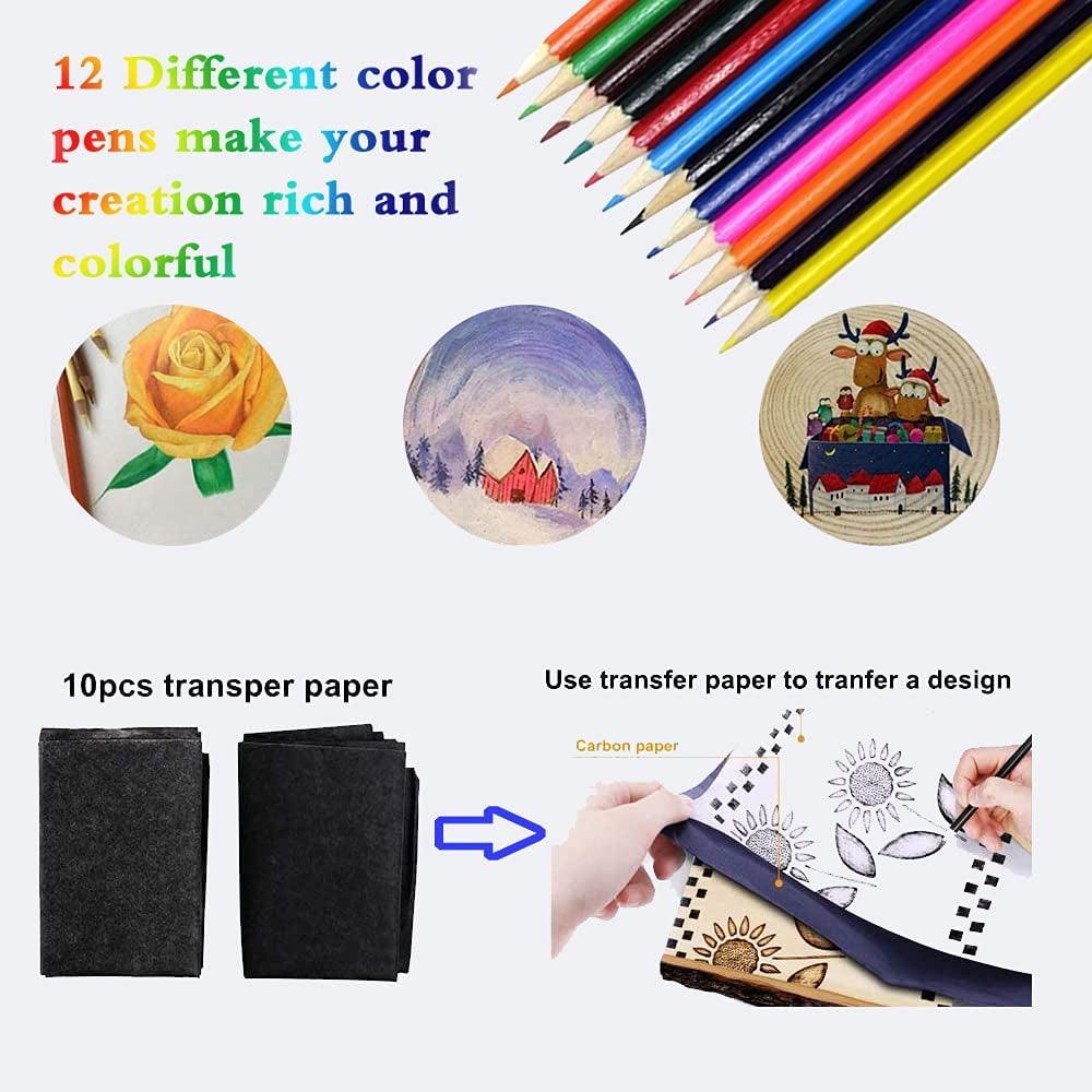 75Pcs Wood Burning Kit, Wood Tool with LCD Display Wood Pen Adjustable Temperature Carving/Soldering Tips WoodArtSupply