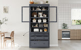 TOPMAX 36 x 16.5 x 78 Inch Freestanding Kitchen Pantry Storage Cabinet