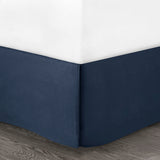 7 Piece Printed Seersucker Comforter Set Navy King