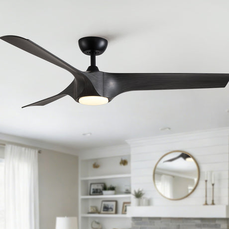 Reversible Quiet Motor Ceiling Fan Light With ABS Blades HouseOfZazla