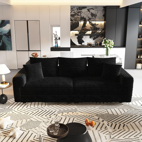 4 Seat Modern Comfy Upholstered Sofa Cloud Couch HouseOfZazla