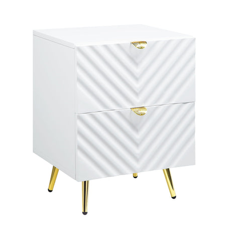 Gaines - High Gloss Nightstand HouseOfZazla