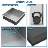 Stainless Steel Shower Niche With Seamless Design For Bathroom Storage
