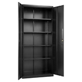 Metal Storage Cabinet, 68.9 in Lockable Steel Garage Cabinet
