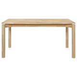 Svenstra - Rectangular Dining Table Set With Armless Side Chairs, Wood, Natural Walnut, 59 X 35.5 X 30 Inches