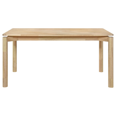 Svenstra - Rectangular Dining Table Set With Armless Side Chairs, Wood, Natural Walnut, 59 X 35.5 X 30 Inches HouseOfZazla