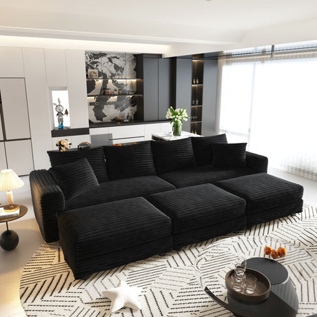 Modern Comfy Upholstered Sofa Cloud Couch & Deep Seat Couches HouseOfZazla