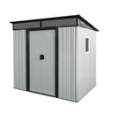 Outdoor Metal Storage Shed With Window And Transparent Plate For Garden, Lawn HouseOfZazla