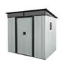 Outdoor Metal Storage Shed With Window And Transparent Plate For Garden, Lawn HouseOfZazla
