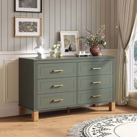 6-Drawer Double Dresser in Olive HouseOfZazla