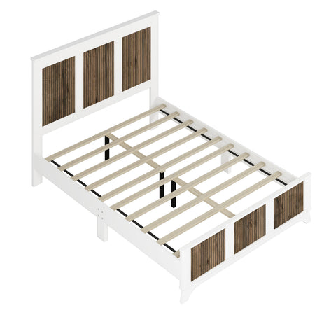 4-Pieces Bedroom Sets, Queen Size Farmhouse Platform Bed with Storage HouseOfZazla