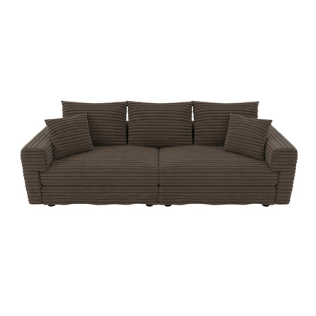 4 Seat Modern Comfy Upholstered Sofa Cloud Couch HouseOfZazla