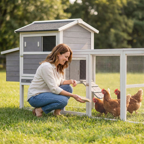 Chicken Coop With Run And Nesting Box HouseOfZazla