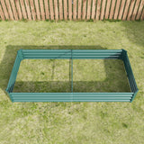 Raised Garden Bed Kit - Metal Raised Bed Garden 7.6x3.7x0.98ft