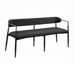 Jaramillo Chenille Bench Black