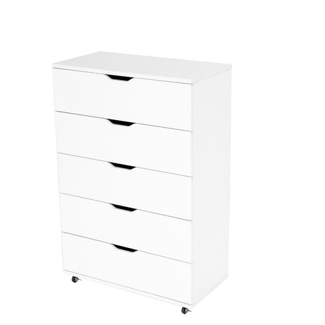 Modern 5 Drawer Dresser With Wheels HouseOfZazla
