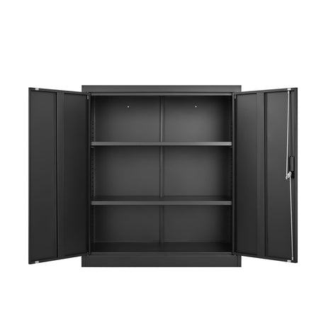 Metal Storage Cabinet With Locking Doors And Adjustable Shelf, Folding Filing Storage Cabinet, Folding Storage Locker Cabinet For Home Office, School, Garage HouseOfZazla